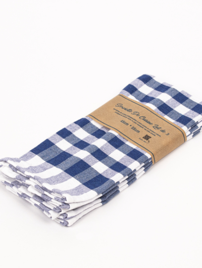 SERVIETTE DE CUISINE SERVIETTE A TABLE CARREAU